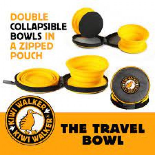 Kiwi Walker Travel Double Bowl